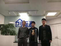 熱烈祝賀樂清楊總、尹總、王總成功加盟創(chuàng)綠家！